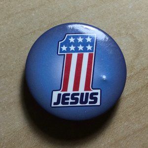 #1 Jesus American Flag Pin